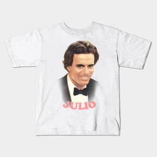 Julio Iglesias // Retro Style Fan Design Kids T-Shirt